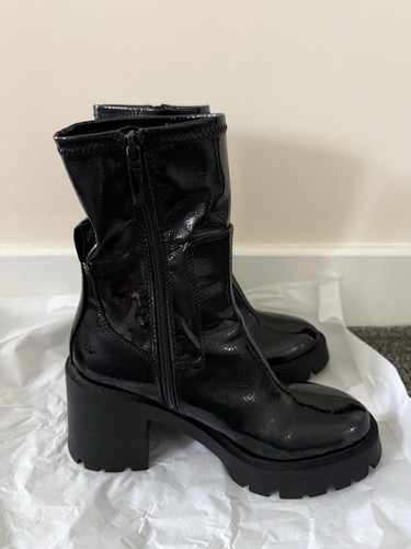 Zara high heel faux - heel, patent