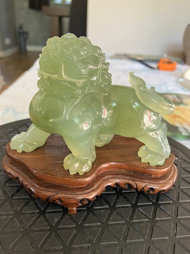 Chinese green stone guardian - chinese,