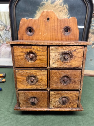 Antique wooden wall apothecary - wall,