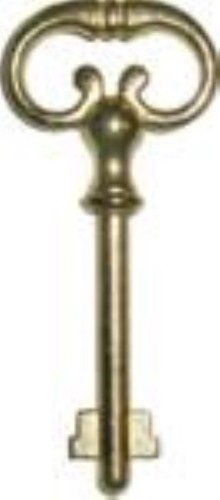 Brass plated key - brass,