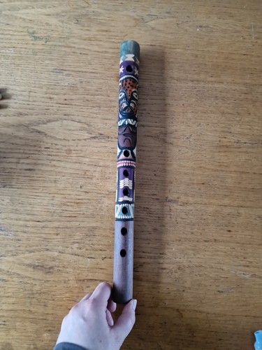 Wooden flute tiki - wooden,