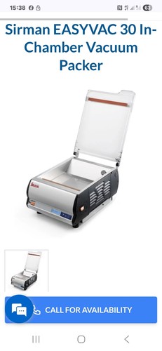 Chamber vacuum packer - chamber, suitable