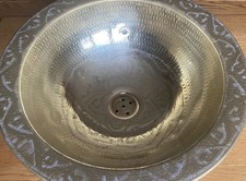 Round Moroccan hand hammered