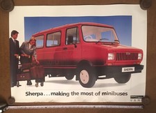 original austin morris british leyland sherpa Van showroom poster freight rover