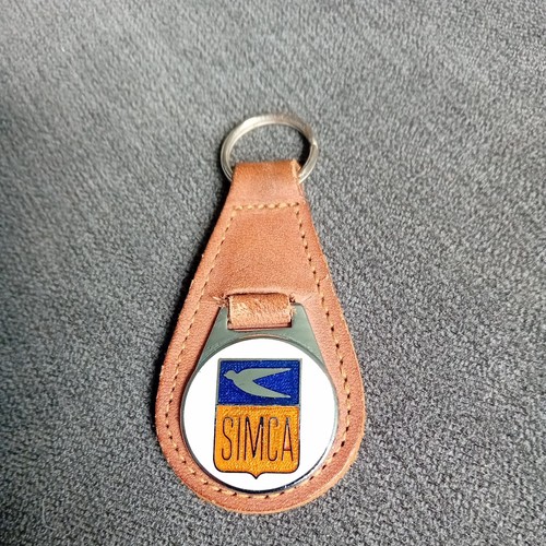 Simca leather keyring - simca,