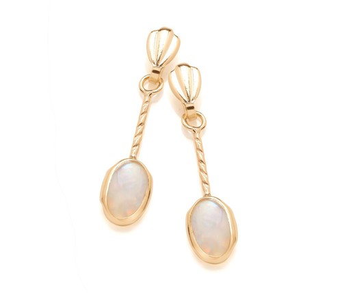 9ct gold opal - opal, drop