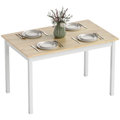 Homcom dining table - table, farmhouse