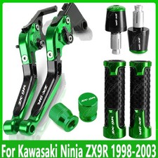 4Pcs For Kawasaki Ninja ZX9R 2003 CNC Adjustable Long Brake &Clutch Levers Sets