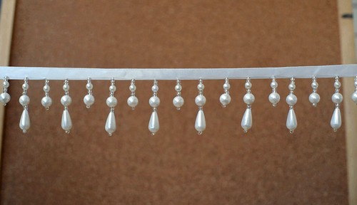 Tassel beaded trim dangling - beaded,