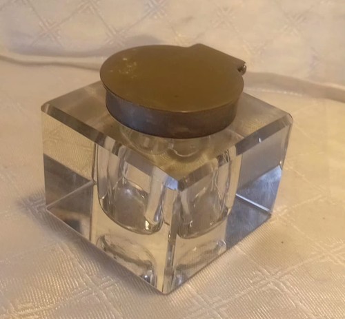 Vintage solid glass square - vintage,