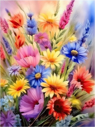 Tile mural colorful - tile,