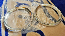 Pair New Aluminium Headlamp Bezels MK1 Cortina GT/Lotus