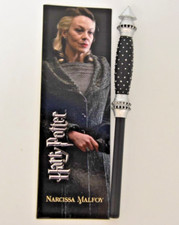 HARRY POTTER NARCISSA MALFOY WAND PEN AND BOOKMARK BRAND NEW NOBLE COLLECTION