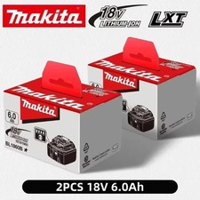2x Genuine Makita 6ah 18v