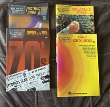 Easy Electronic Keyboard Piano Music Books Lot: 70’s Hits, Early Rock, And More
