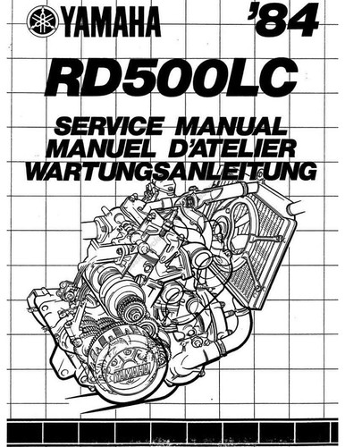 Yamaha rd500lc 1984 printed - 1984-86,