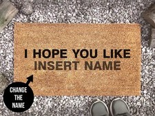 I Hope You Like Coconut Doormat - Funny Coir Doormat - Celebrity Door Mat -