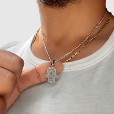 18k Gold Hamsa Evil Eye