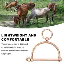 2PCS Cow Nose Rings Cow Nose