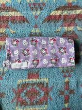 Lot 17-Vintage Flour Sack 1940s Lavender Floral Pattern 48 X 36