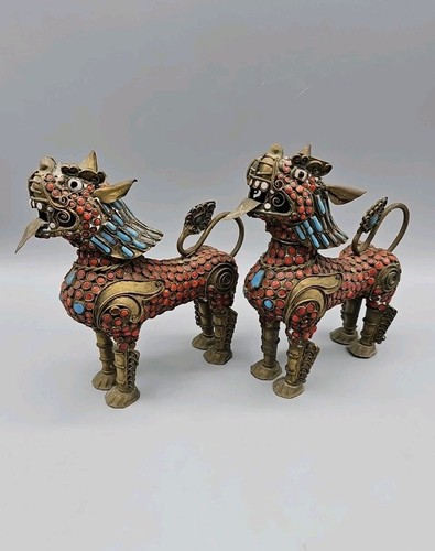Pair antique tibetan - pair, of