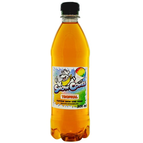 Snow cones syrup - cones, tropical