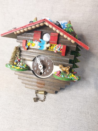 Vintage swiss chalet cuckoo - chalet,