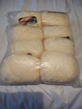 Sheena Anne Luxury Mohair Look Balls Yarn 8 x 50g Ivory Colour