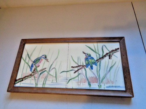 Vintage pair framed - pair, of