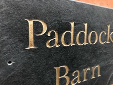 Natural surface Slate House, Door, Gate sign 300mm x 200mm  ANY NAME / NUMBER!!