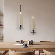 Modern Wall Candle Holder Stylish Metal Wall Mount Candle Sconce for Living Room