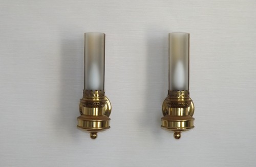 Pair single vintage - of, brass