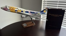 PacMin 1/100 ANA Pokemon 1998 Boeing 747-400D Super Detailed JA8965 w/Box & Book
