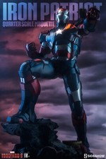 SIDESHOW MARVEL IRON MAN 3 IRON PATRIOT 1/4 SCALE MAQUETTE STATUE  1791/3500