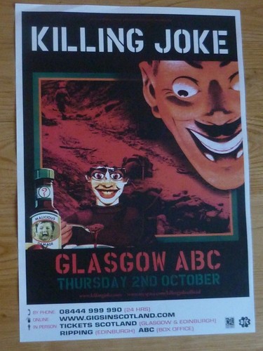 Killing joke concert poster - killing,