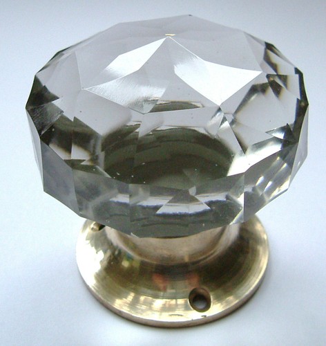 Glass door knob - glass, large