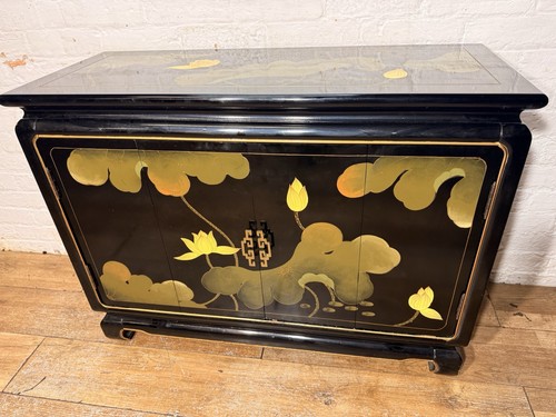 Vintage oriental cabinet - vintage,