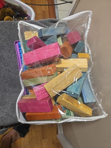 Colored theme giant jenga - colored,