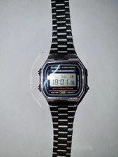 Casio A-168 Men's Digital Watch - Silver | Alarm, Light