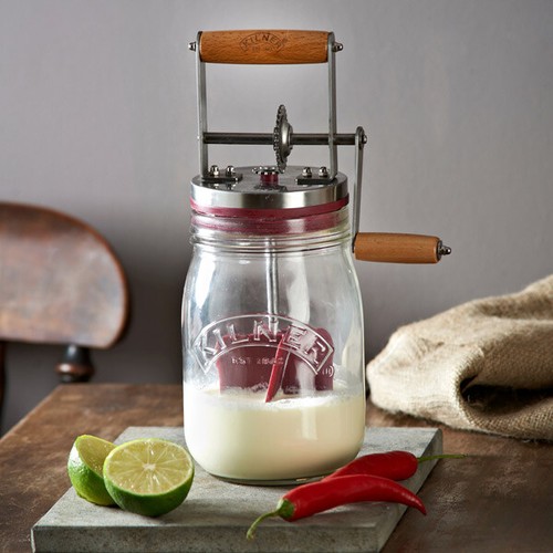 Kilner butter churner learn - butter,