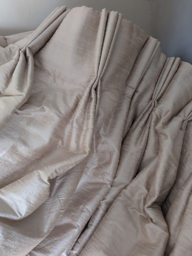 Pair ivory silk - pair,