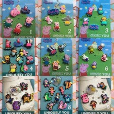 Crocs Handmade jibbitz 5-10pc Peppa Pig 5 Pack shoe charms set