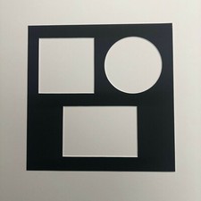 12x12 inch size CD & Cover Sleeve Display Mount with 6x4 in Photo Window CMC Cut