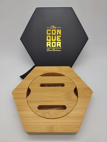 Wooden honeycomb medal display - wooden,
