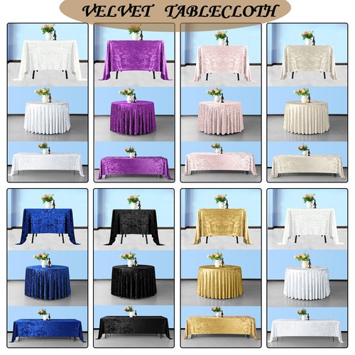 Velvet tablecloth soft elegant - tablecloth,