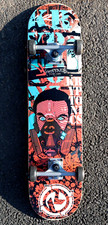 KRYPTONICS SKATEBOARD GAS MASK GRAFFITI ARIST ART w 50mm WHEELS w TRUCKS