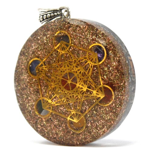 Orgonite power pendant multi - orgonite,