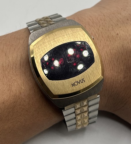 Vintage novus mens led watch - vintage,