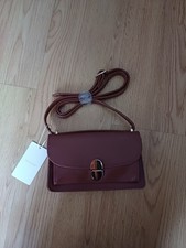 BNWT Primark Classic Brown Leather Handbag Shoulder Womens Bag Cross Body Strap