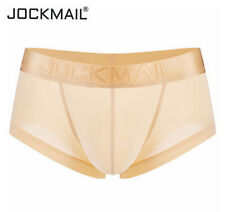 JOCKMAIL Mens Translucent Seamless Ice silk Underwear Low-waist U Convex Boxers